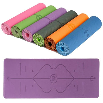 Alignment Line Non-Slip Yoga Mat