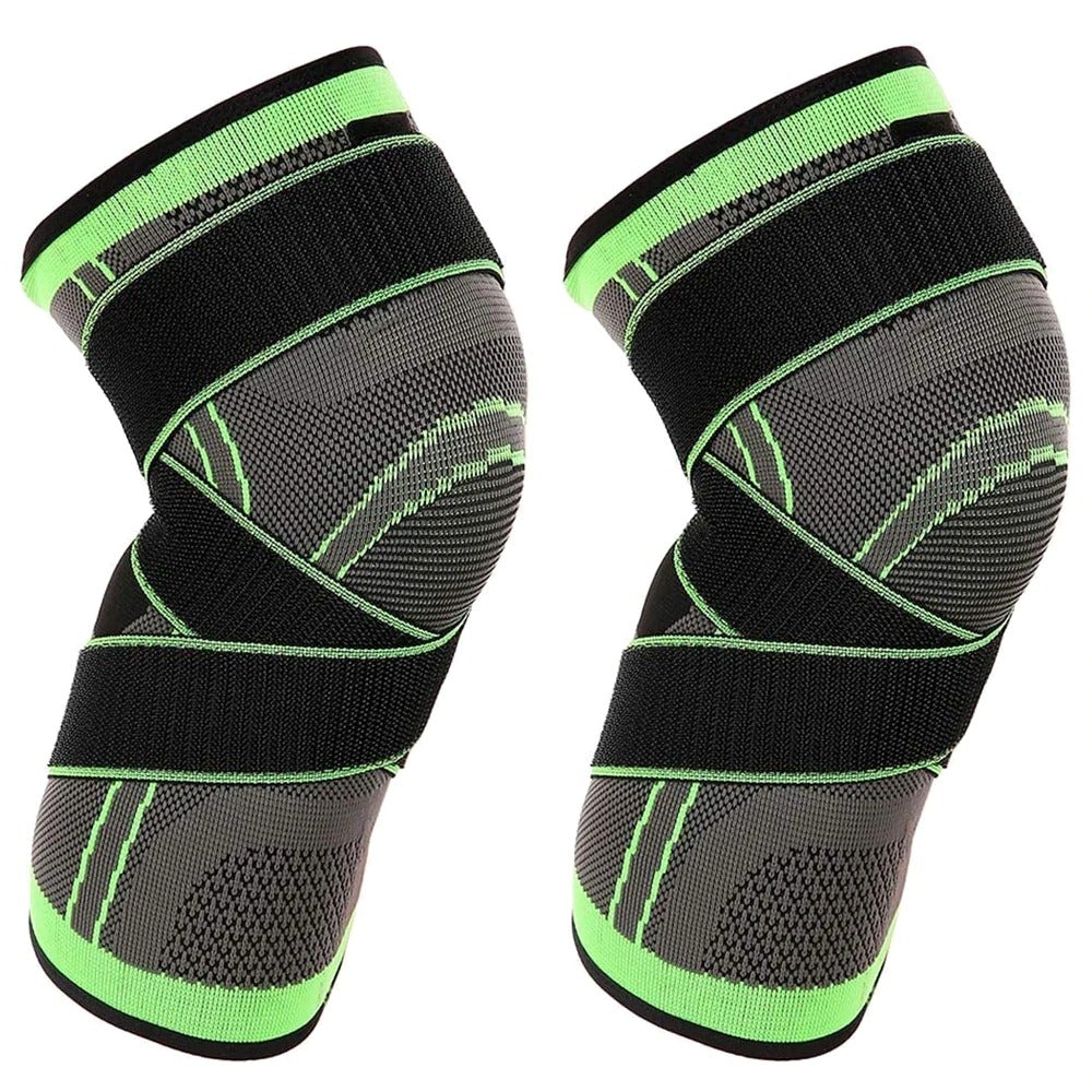 Knee Compression Sleeves With Adjustable Straps