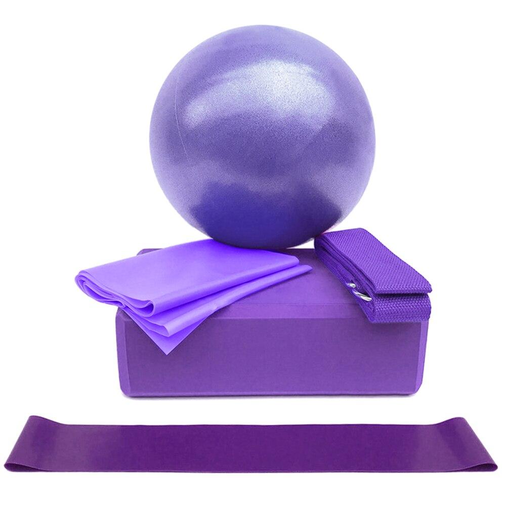 5-Piece Yoga Ball and Block Set