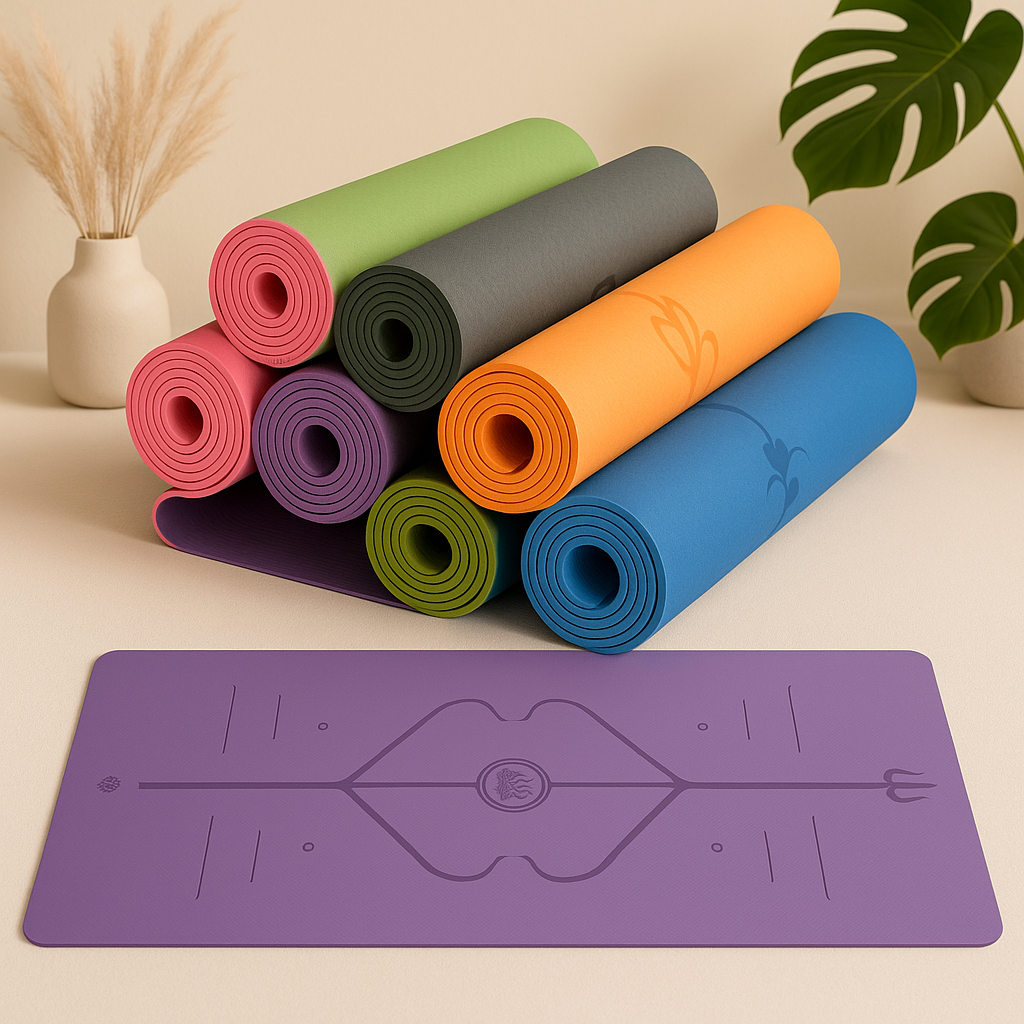 Alignment Line Non-Slip Yoga Mat