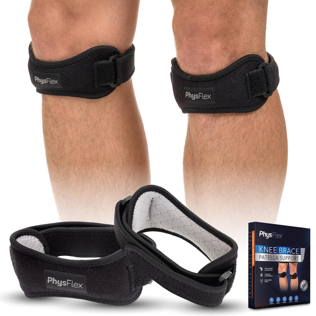 Adjustable Open Patella Knee Brace