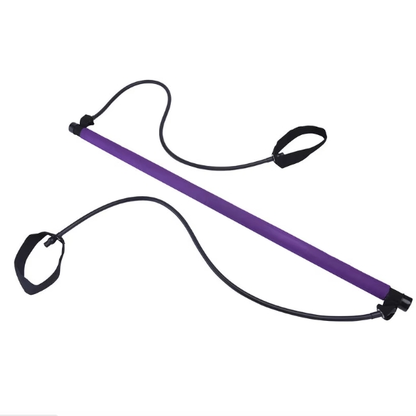 Pilates Squat Resistance Bar with Bands