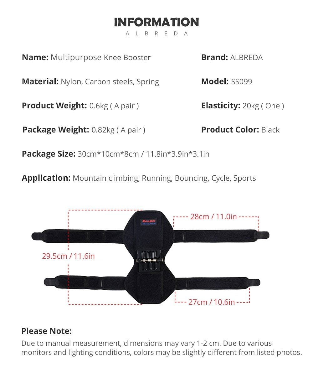 Spring Assist Knee Support Pads