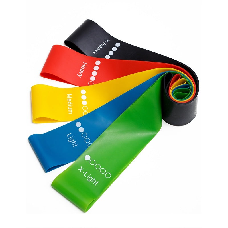 Flat Latex Resistance Bands Set