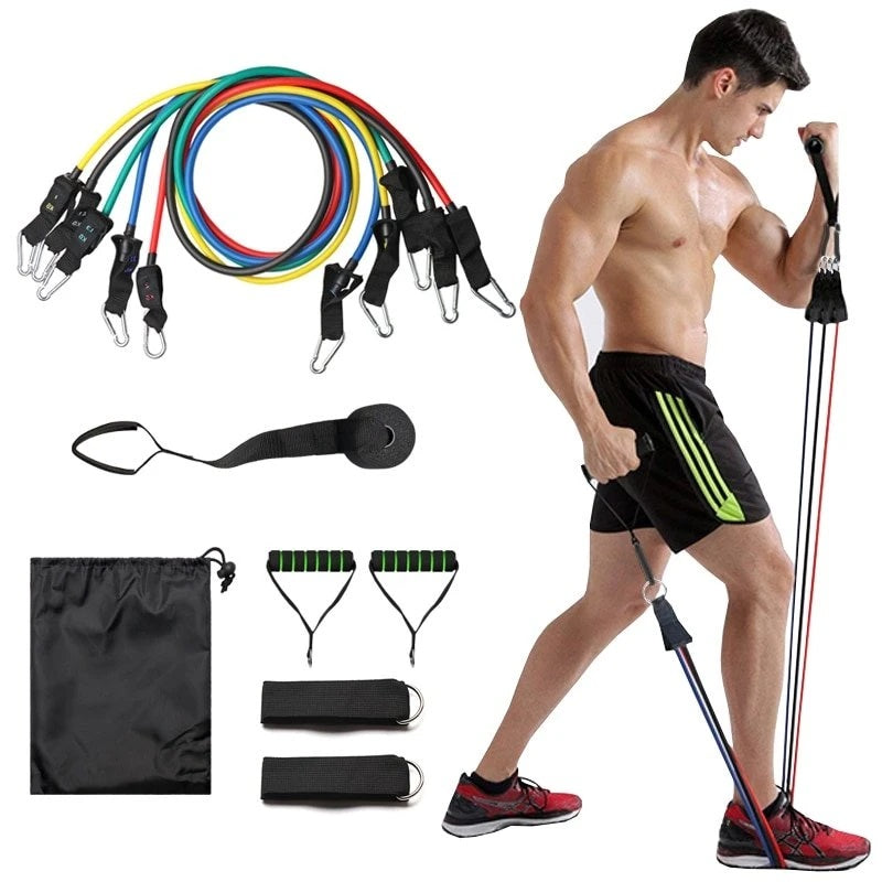 11 Piece Resistance Band Set