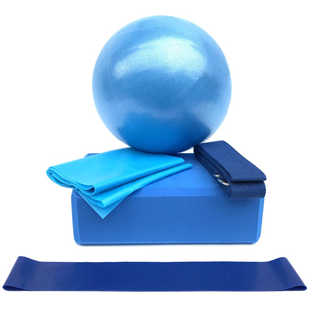5-Piece Yoga Ball and Block Set